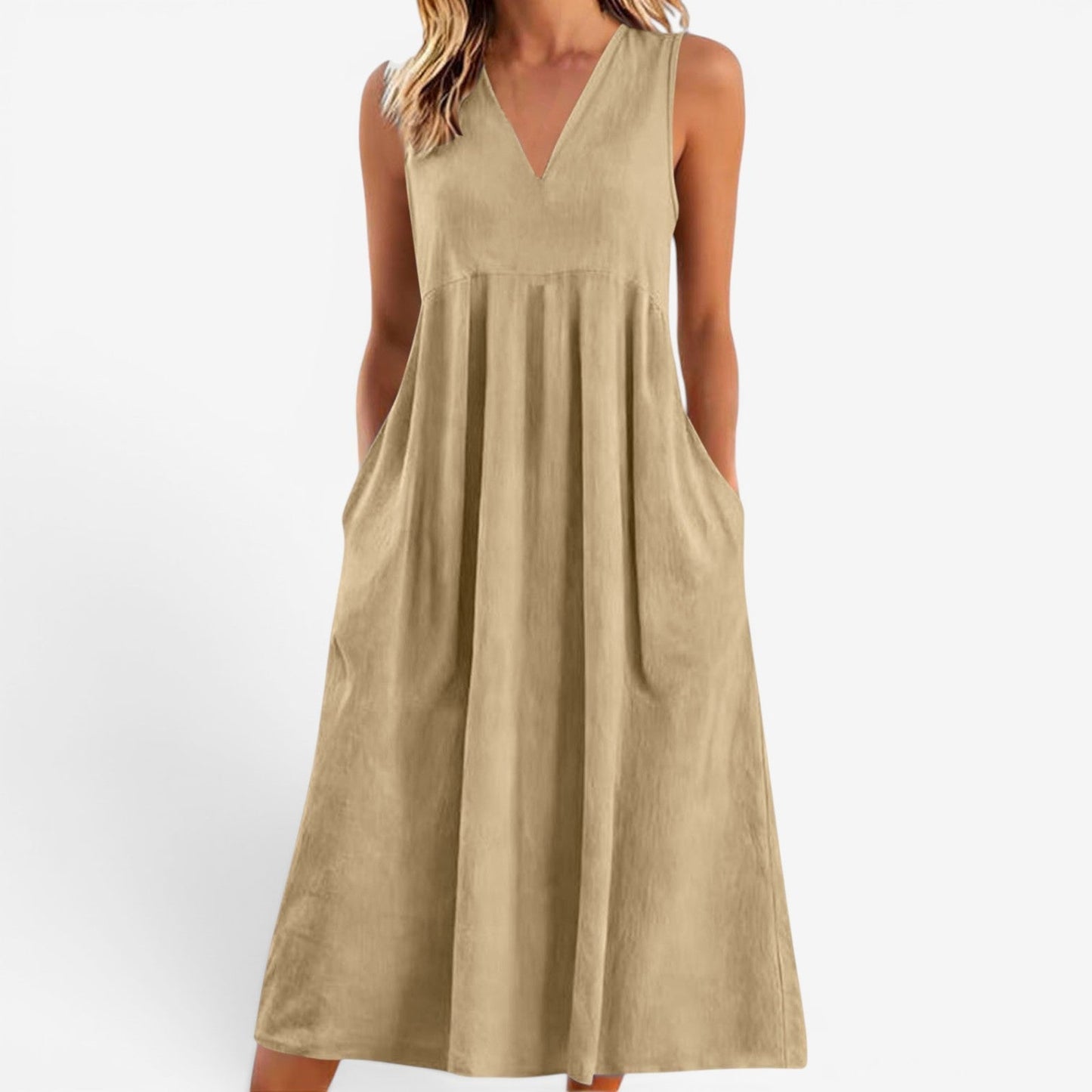 Suzaine™ Vestido midi acampanado