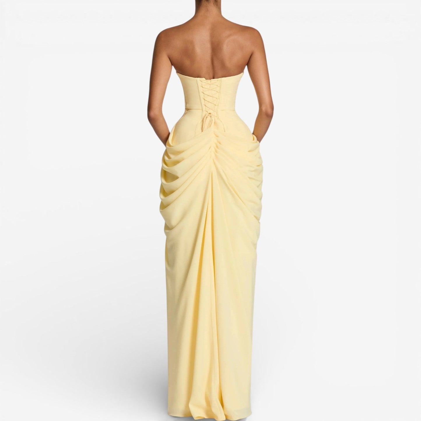 Angelina™ Vestido largo sin tirantes