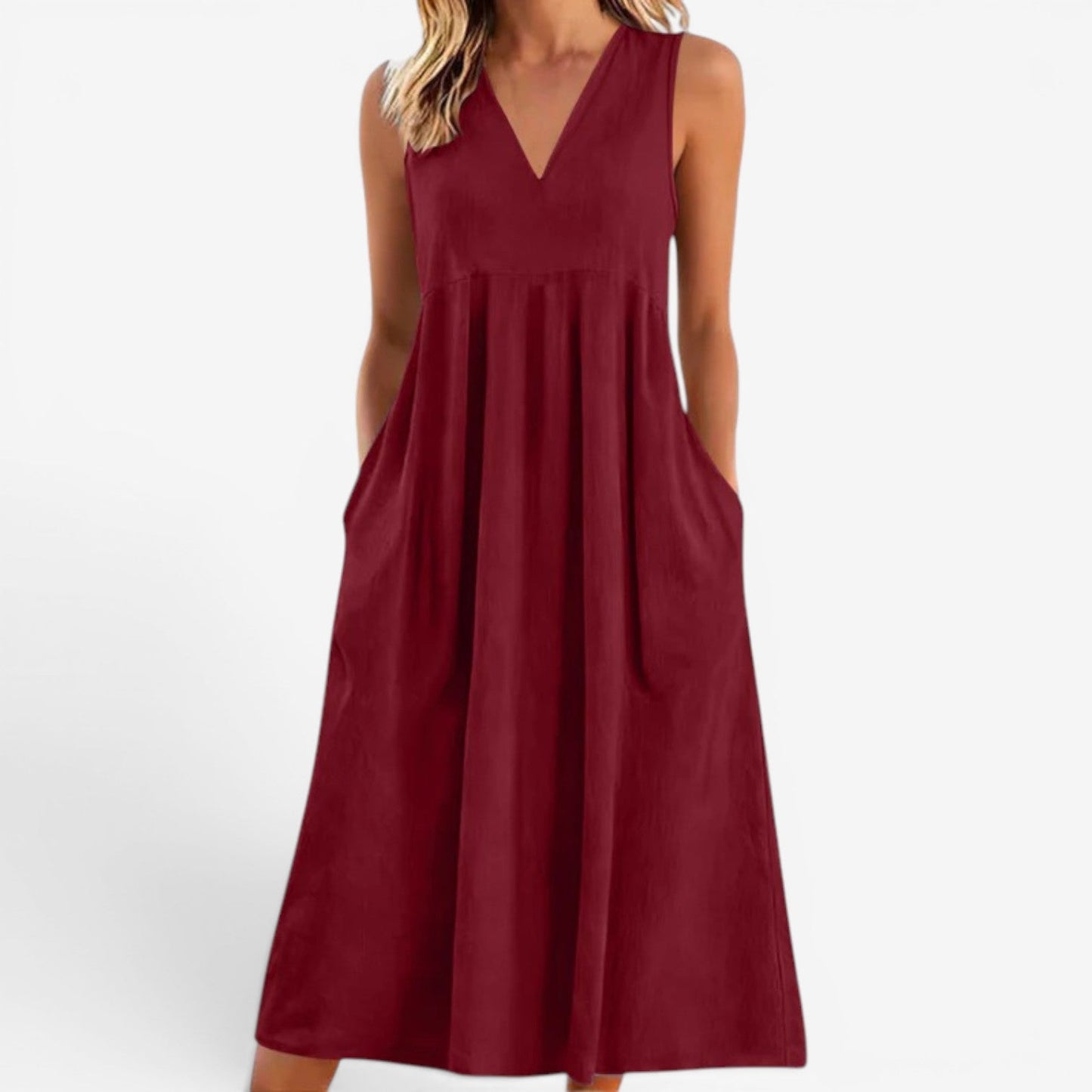Suzaine™ Vestido midi acampanado
