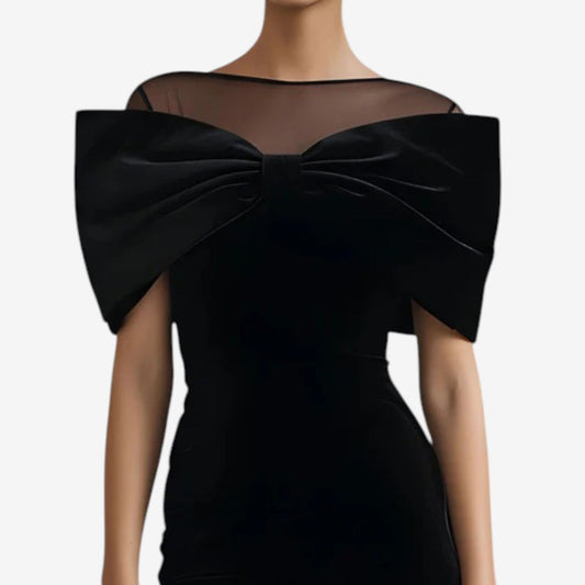Crizelda™ vestido negro de noche